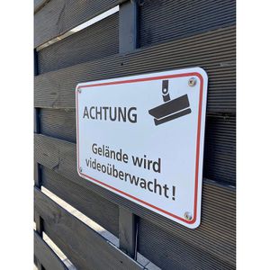 Produktbild für Hinweisschild Abtec Aluminium