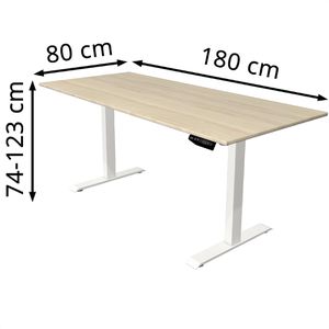 Produktbild für Schreibtisch Kerkmann Move 1, ahorn / weiß