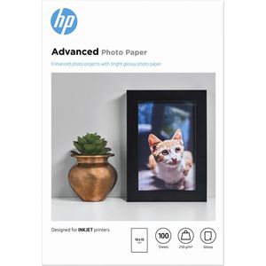 Fotopapier HP Q8692A Advanced, für Inkjet, 10 x 15 cm