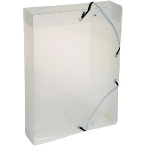 Produktbild für Heftbox Exacompta Crystal, 5982E, aus Kunststoff, A4