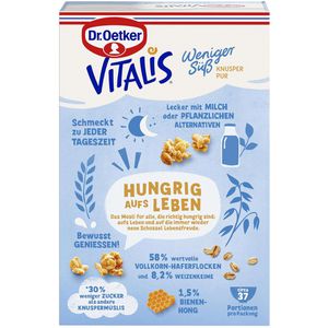 Produktbild für Müsli Dr.Oetker Vitalis Weniger süß, Knusper pur