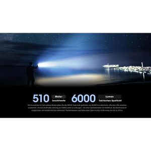 Produktbild für Taschenlampe Nitecore TM9K, LED, aufladbar