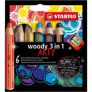 Produktbild für Buntstifte Stabilo woody 3 in 1 ARTY, 8806-1-20