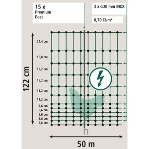 Produktbild für Weidezaunnetz AKO PoultryNet Premium 292413, Geflügelnetz