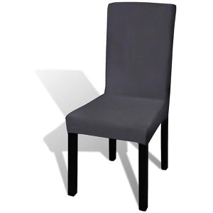 Produktbild für Stuhlhusse vidaXL 131425, elastisch, anthrazit