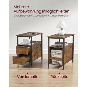 Produktbild für Nachttisch Vasagle LET325B01, braun