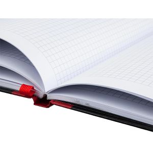 Produktbild für Notizbuch Oxford 400047607 Black n Red, Karton Hardcover