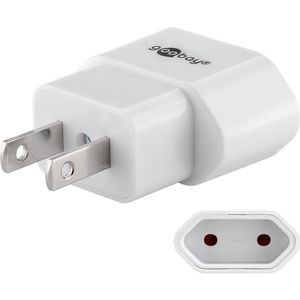 Produktbild für Reiseadapter Goobay 45345 weiß