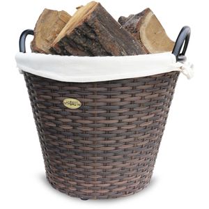 Kaminholzkorb Habau Feuerholzkorb 2713, braun