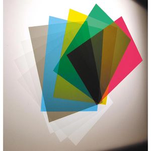 Produktbild für Bindefolien Renz gelb-transparent, 200 mic