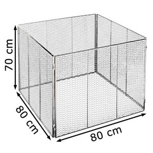 Produktbild für Komposter Brista 001119, silber, aus Metall