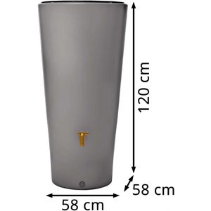 Produktbild für Regentonne 4rain Vaso 2in1, 220 Liter