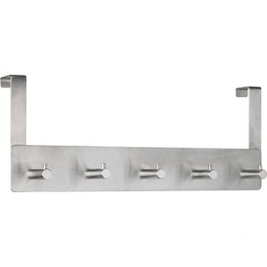 Produktbild für Türhaken Alco 2840, für Außenseite, mit 6 Haken, silber
