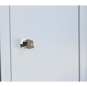 Produktbild für Schließfachschrank Lüllmann 525550, lichtgrau