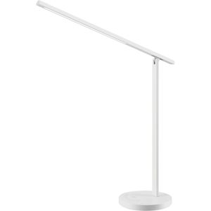 Schreibtischlampe Hansa Halo, weiß, LED, dimmbar