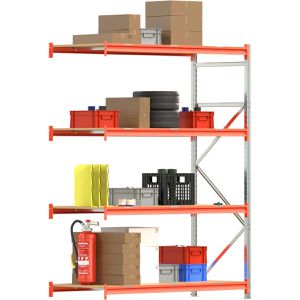 Produktbild für Anbauregal Regalwerk EMMA, 4 Holzböden