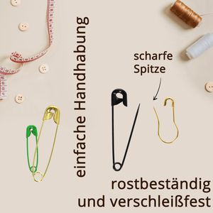 Produktbild für Sicherheitsnadeln Böttcher-AG Premium, 10 Farben