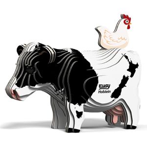 Puzzle Eugy 650079, 3D Tier-Puzzle, Holstein Kuh