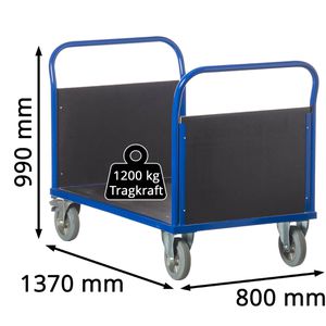 Produktbild für Transportwagen Rollcart Doppel-Stirnwandwagen, 02-1348