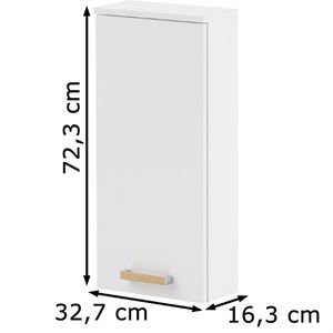 Produktbild für Bad-Hängeschrank Schildmeyer Duo 146532, matt weiß