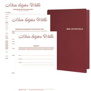 Testament RNK 2898, Mein letzter Wille, 2 Personen