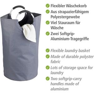 Produktbild für Wäschekorb Wenko Jumbo Anthrazit