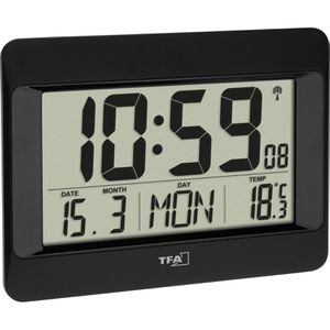 Produktbild für Wanduhr TFA 60.4519, Kunststoff, digital, Funkuhr