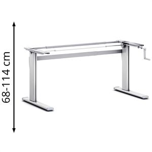 Schreibtischgestell Actiforce Pro 110 HC, silber
