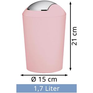 Produktbild für Mülleimer Kela Marta, 24374, altrosa
