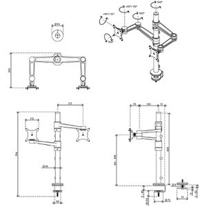 Produktbild für Monitorhalterung Dataflex ViewLite 142