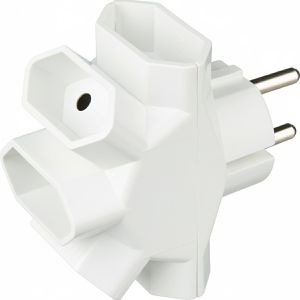 Produktbild für Steckdosenadapter Böttcher-AG weiß