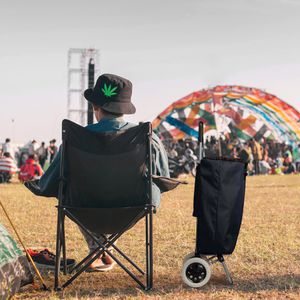 Produktbild für Einkaufstrolley Relaxdays schwarz, klappbar