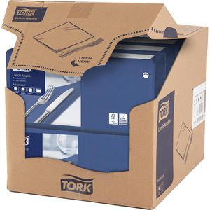 Produktbild für Servietten Tork Lunch Advanced 477215, dunkelblau
