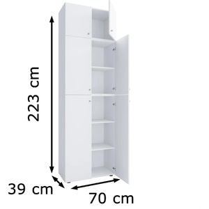 Produktbild für Aktenschrank VCM Lona XXL 917788, aus Holz