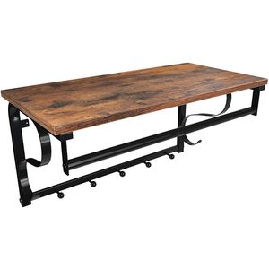 Wandgarderobe Vasagle LCR11BX, Metall / Holz