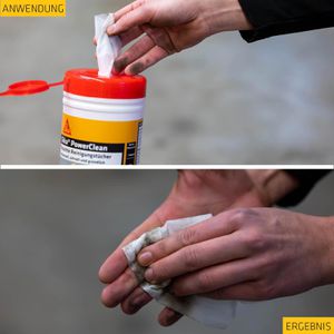 Produktbild für Reinigungstücher Sika PowerClean universal, feucht