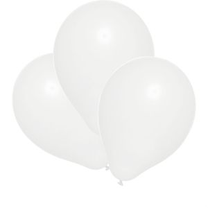 Susy-Card Luftballons 40011271, weiß, rund, Ø 22 cm, 25 Stück