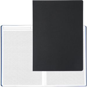 Notizbuch Geiger Tablet-Book, schwarz / blau, A4