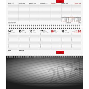 Tischkalender Rido-Ide 7036102907 Septant schwarz mit Register