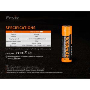 Produktbild für Akku Fenix ARB-L21-5000 V2, 3,6 V, 5000 mAh