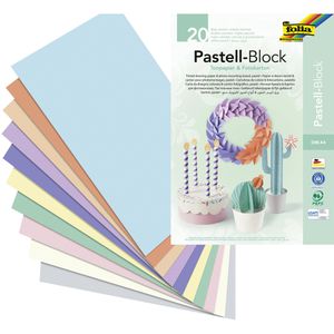 Fotokarton Folia 678 Pastell-Block mit Tonpapier, A4