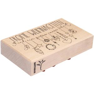 Produktbild für Motivstempel Rayher 29191000 Girlande, aus Holz