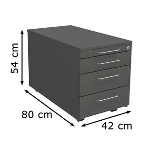 Produktbild für Rollcontainer Kerkmann Artline, 7467, aus Holz, anthrazit