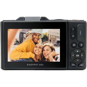 Produktbild für Kompaktkamera Easypix V64 Flip schwarz, mit 3 Zoll Display