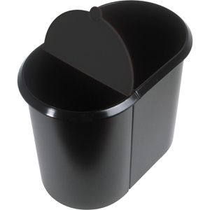 Produktbild für Papierkorb Helit Duo-System H61039-95, schwarz