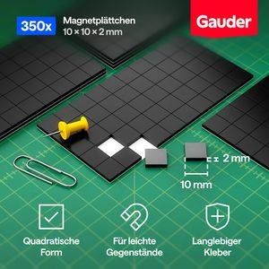 Produktbild für Magnetplättchen Gauder 10 x 10 mm