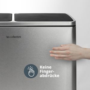 Produktbild für Mülleimer Les-Collectors N904, silber