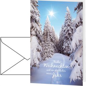 Weihnachtskarte Böttcher-AG Winterlandschaft