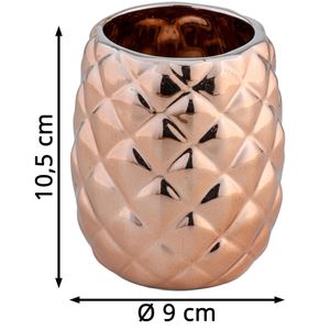Produktbild für Zahnputzbecher Axentia Copper, kupfer, aus Keramik
