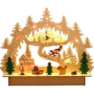 Produktbild für Schwibbogen BRUBAKER Winterlandschaft mit Kirche